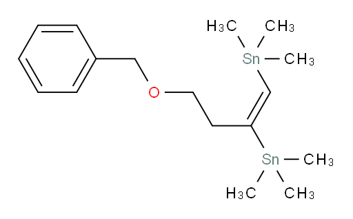 (E)-(4-(benzyloxy)but-1-ene-1,2-diyl)bis(trimethylstannane)
