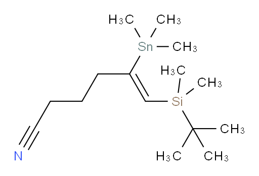 (Z)-6-(tert-butyldimethylsilyl)-5-(trimethylstannyl)hex-5-enenitrile