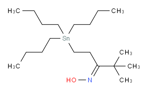 (E)-4,4-二甲基-1-(三丁基锡基)戊-3-酮 肟