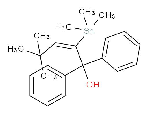 (E)-4,4-dimethyl-1,1-diphenyl-2-(trimethylstannyl)pent-2-en-1-ol