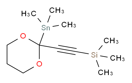 trimethyl((2-(trimethylstannyl)-1,3-dioxan-2-yl)ethynyl)silane