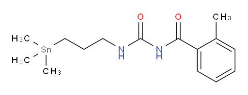 2-methyl-N-((3-(trimethylstannyl)propyl)carbamoyl)benzamide