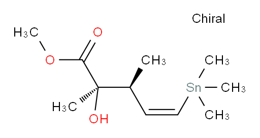 (2R,3S,Z)-methyl 2-hydroxy-2,3-dimethyl-5-(trimethylstannyl)pent-4-enoate