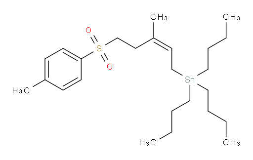 (Z)-tributyl(3-methyl-5-tosylpent-2-en-1-yl)stannane