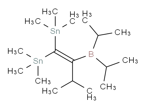 (2-(diisopropylboryl)-3-methylbut-1-ene-1,1-diyl)bis(trimethylstannane)