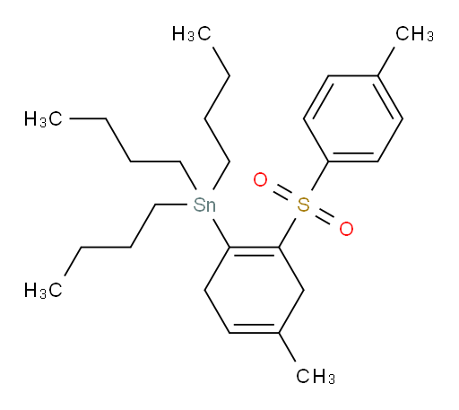 tributyl(4-methyl-2-tosylcyclohexa-1,4-dien-1-yl)stannane