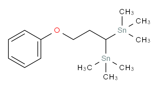 (3-phenoxypropane-1,1-diyl)bis(trimethylstannane)
