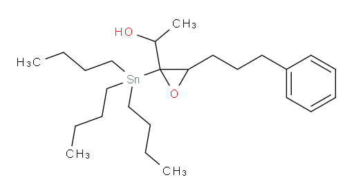 1-(3-(3-phenylpropyl)-2-(tributylstannyl)oxiran-2-yl)ethanol