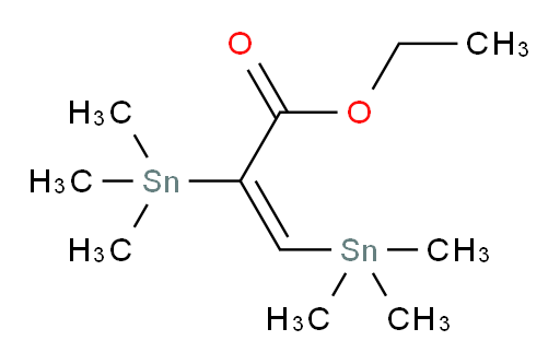 (E)-ethyl 2,3-bis(trimethylstannyl)acrylate