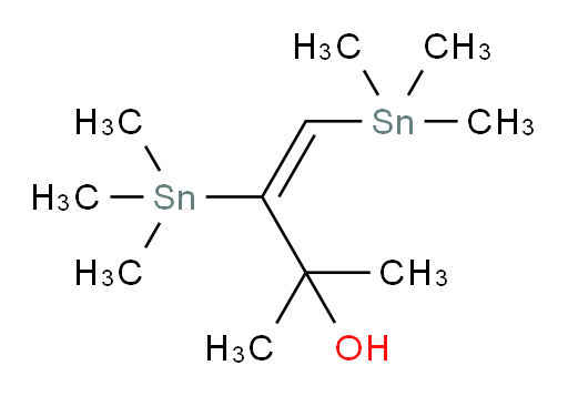 (E)-2-甲基-3,4-双(三甲基锡基)丁-3-烯-2-醇