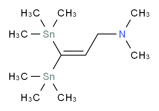 N,N-二甲基-3,3-双(三甲基锡基)丙-2-烯-1-胺