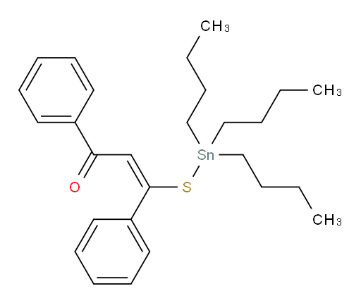 (E)-1,3-diphenyl-3-((tributylstannyl)thio)prop-2-en-1-one