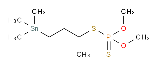 O,O-dimethyl S-(4-(trimethylstannyl)butan-2-yl) phosphorodithioate