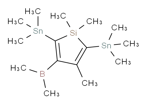 3-(dimethylboryl)-1,1,4-trimethyl-2,5-bis(trimethylstannyl)-1H-silole