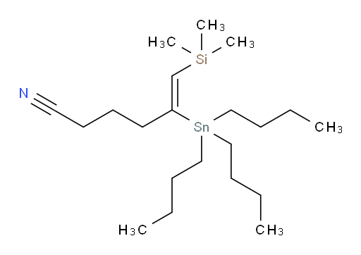(Z)-5-(tributylstannyl)-6-(trimethylsilyl)hex-5-enenitrile