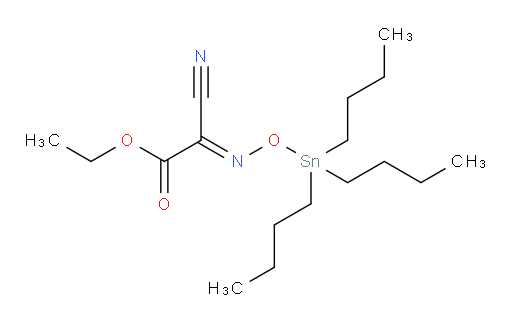 (E)-ethyl 2-cyano-2-(((tributylstannyl)oxy)imino)acetate