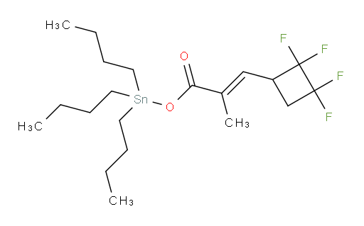 (E)-tributylstannyl 2-methyl-3-(2,2,3,3-tetrafluorocyclobutyl)acrylate