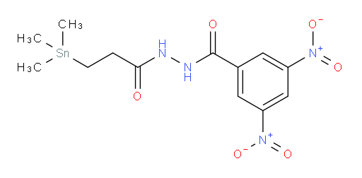 3,5-dinitro-N'-(3-(trimethylstannyl)propanoyl)benzohydrazide