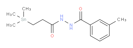 3-methyl-N'-(3-(trimethylstannyl)propanoyl)benzohydrazide