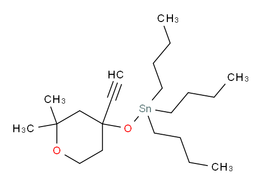 tributyl((4-ethynyl-2,2-dimethyltetrahydro-2H-pyran-4-yl)oxy)stannane