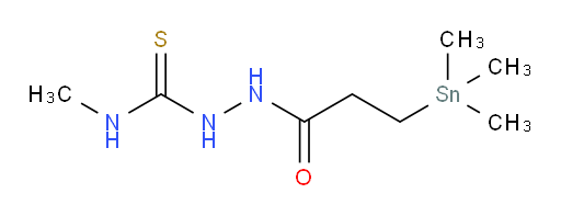 N-methyl-2-(3-(trimethylstannyl)propanoyl)hydrazinecarbothioamide