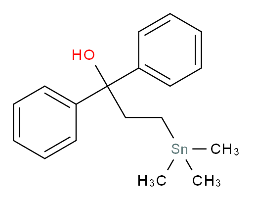 1,1-diphenyl-3-(trimethylstannyl)propan-1-ol