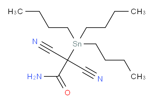 2,2-dicyano-2-(tributylstannyl)acetamide