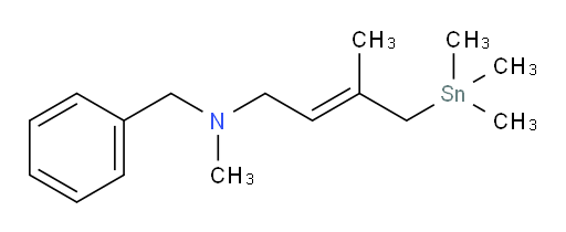 (E)-N-benzyl-N,3-dimethyl-4-(trimethylstannyl)but-2-en-1-amine