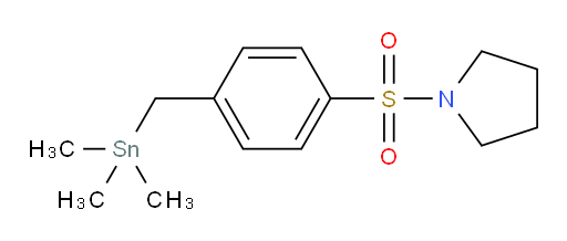 1-((4-((trimethylstannyl)methyl)phenyl)sulfonyl)pyrrolidine
