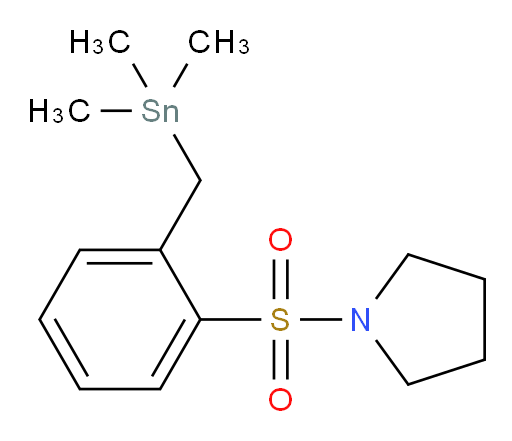 1-((2-((trimethylstannyl)methyl)phenyl)sulfonyl)pyrrolidine