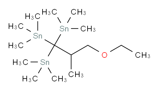 (3-ethoxy-2-methylpropane-1,1,1-triyl)tris(trimethylstannane)