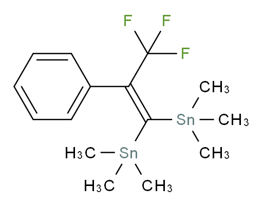 (3,3,3-trifluoro-2-phenylprop-1-ene-1,1-diyl)bis(trimethylstannane)