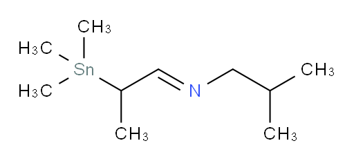 (E)-2-甲基-N-(2-(三甲基锡基)丙亚基)丙-1-胺