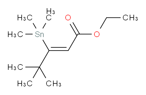 (Z)-乙基 4,4-二甲基-3-(三甲基锡基)戊-2-烯酸酯