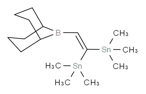 (2-(9-borabicyclo[3.3.1]nonan-9-yl)ethene-1,1-diyl)bis(trimethylstannane)