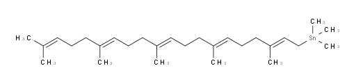 trimethyl((2E,6E,10E,14E)-3,7,11,15,19-pentamethylicosa-2,6,10,14,18-pentaen-1-yl)stannane