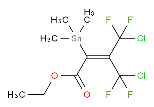 ethyl 4-chloro-3-(chlorodifluoromethyl)-4,4-difluoro-2-(trimethylstannyl)but-2-enoate