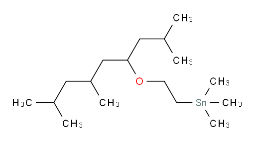 trimethyl(2-((2,6,8-trimethylnonan-4-yl)oxy)ethyl)stannane