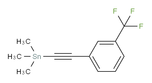trimethyl((3-(trifluoromethyl)phenyl)ethynyl)stannane