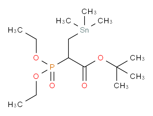 tert-butyl 2-(diethoxyphosphoryl)-3-(trimethylstannyl)propanoate