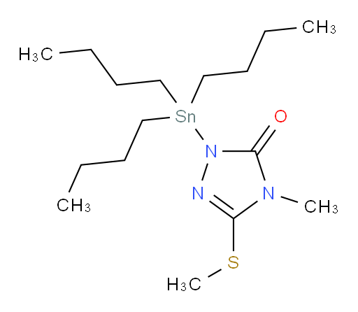 4-methyl-3-(methylthio)-1-(tributylstannyl)-1H-1,2,4-triazol-5(4H)-one