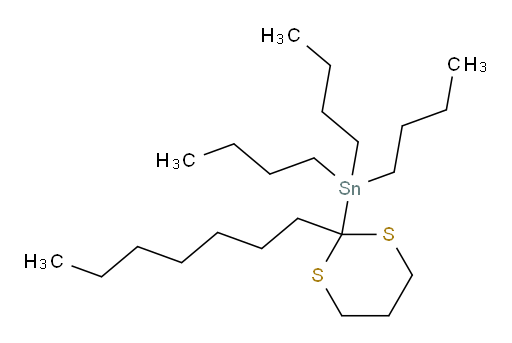 tributyl(2-heptyl-1,3-dithian-2-yl)stannane