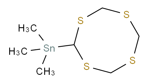 trimethyl(1,3,5,7-tetrathiocan-2-yl)stannane