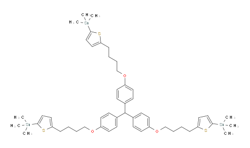 tris(4-(4-(5-(trimethylstannyl)thiophen-2-yl)butoxy)phenyl)methane