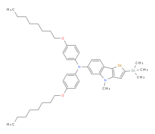 4-methyl-N,N-bis(4-(octyloxy)phenyl)-2-(trimethylstannyl)-4H-selenopheno[3,2-b]indol-6-amine