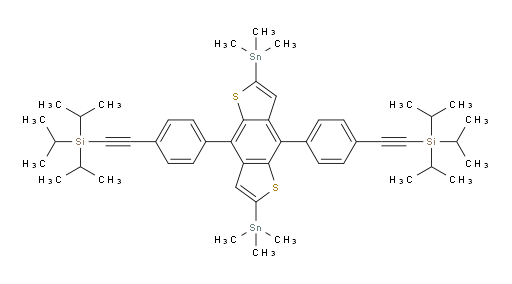 (((2,6-双(三甲基锡基)苯并[1,2-b:4,5-b']二噻吩-4,8-二基)双(4,1-苯基ene))双(乙炔-2,1-二基))双(三异丙基硅烷)