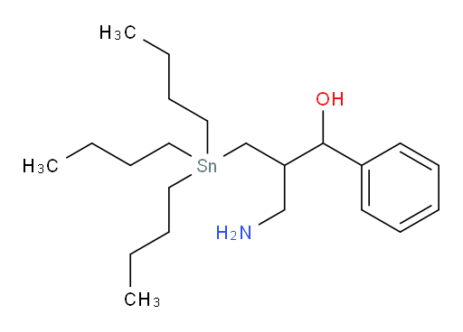 3-amino-1-phenyl-2-((tributylstannyl)methyl)propan-1-ol