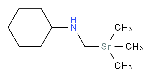 N-((trimethylstannyl)methyl)cyclohexanamine