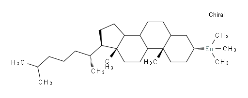((3R,10S,13R,17R)-10,13-dimethyl-17-((R)-6-methylheptan-2-yl)hexadecahydro-1H-cyclopenta[a]phenanthren-3-yl)trimethylstannane