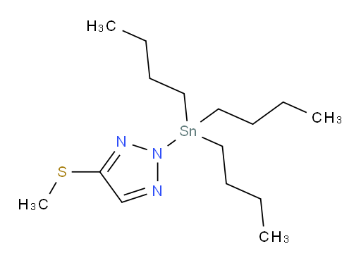 4-(methylthio)-2-(tributylstannyl)-2H-1,2,3-triazole